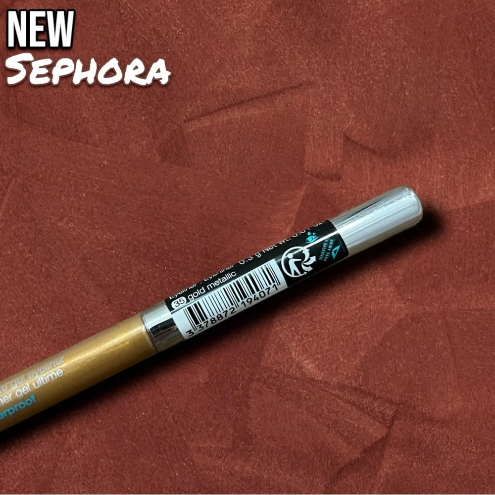 New Sealed SEPHORA COLLECTION Ultimate Gel Waterproof Eyeliner Pencil - Metallic